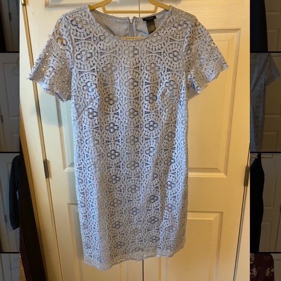 Gorgeous light blue lace shift dress! - Picture 2 of 3